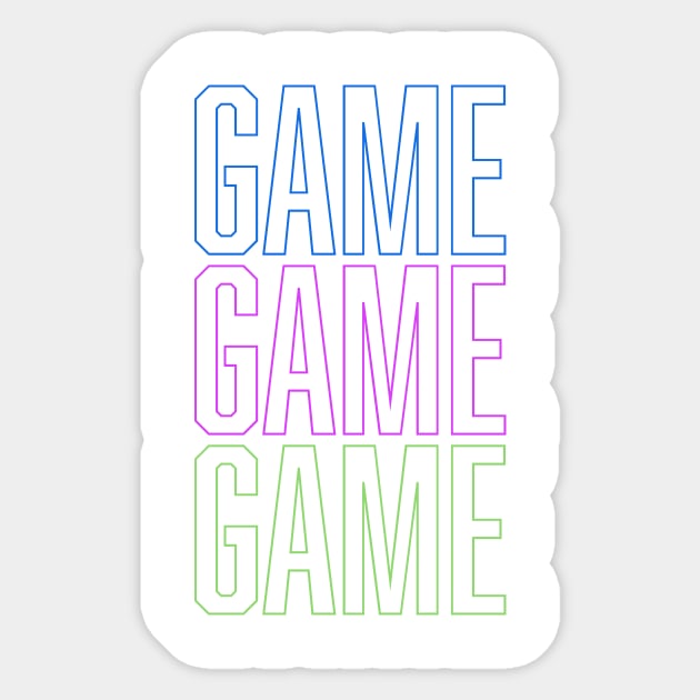 Game game game Sticker by Fayn